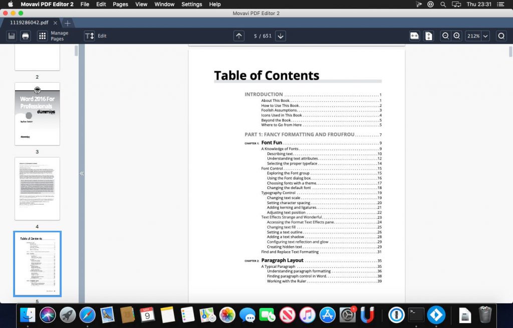 Movavi PDF Editor 3.2.1 for Mac Free Download
