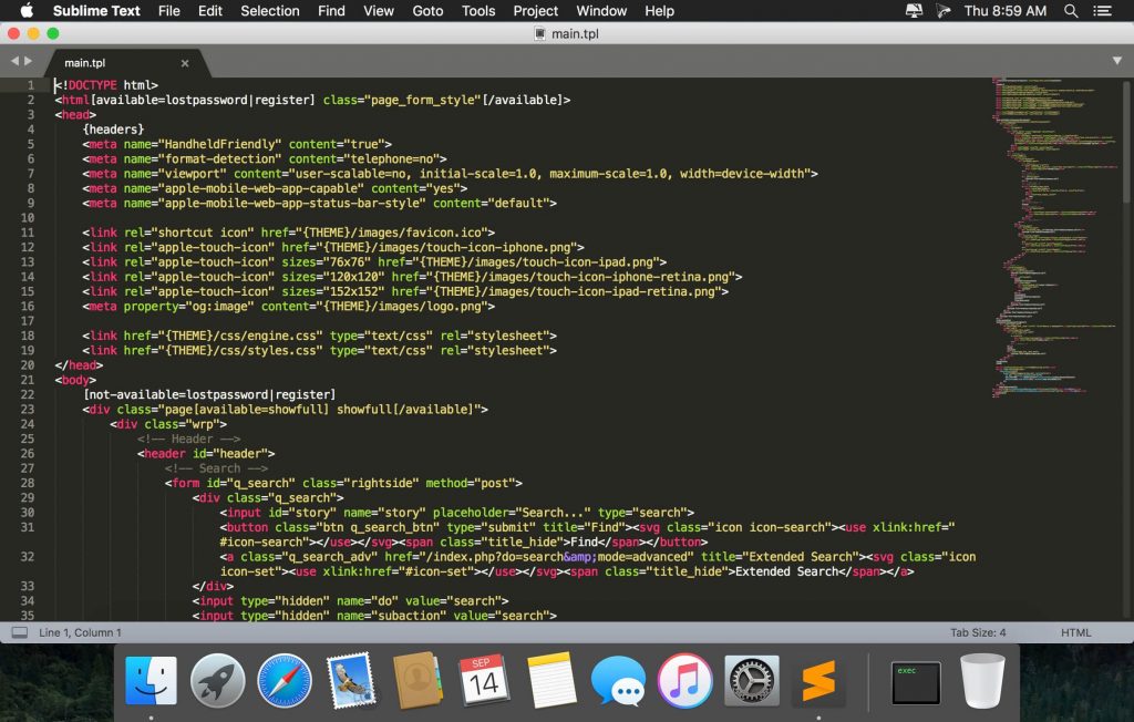 Sublime Text 4 for Mac Free Download