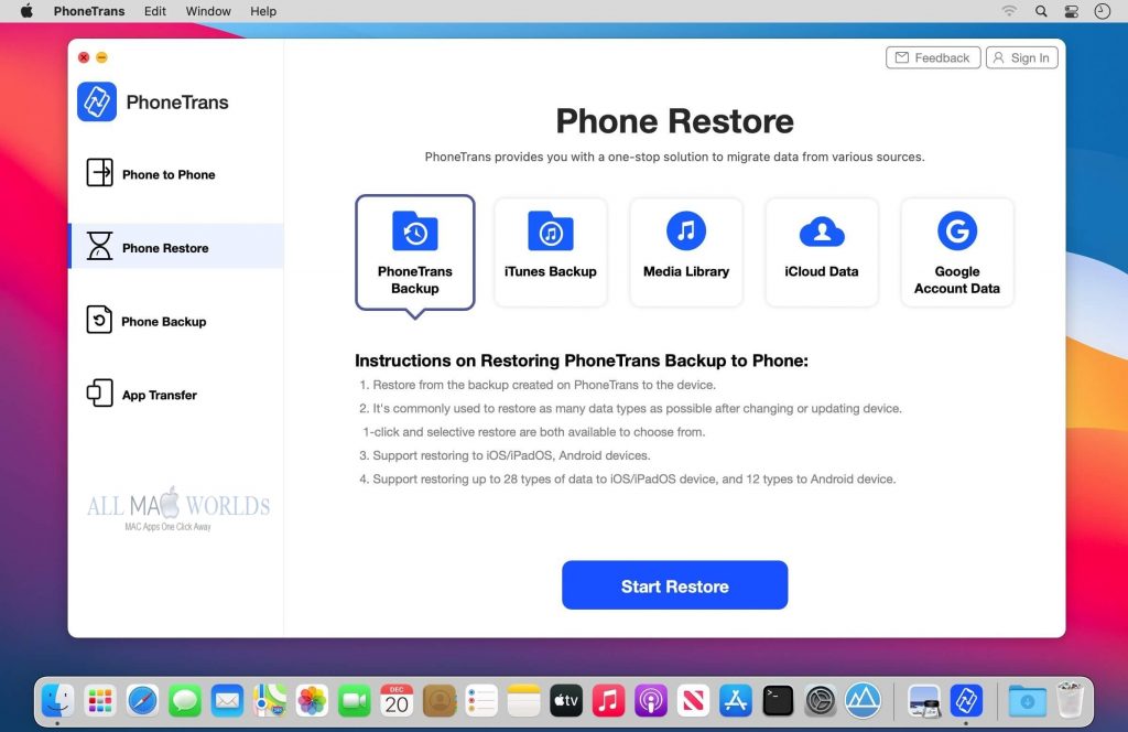 PhoneTrans 5.1 for macOS Free Download