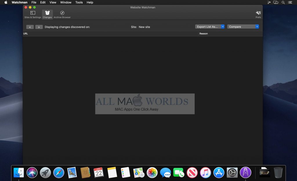 Website Watchman 2 Free Download for macOS