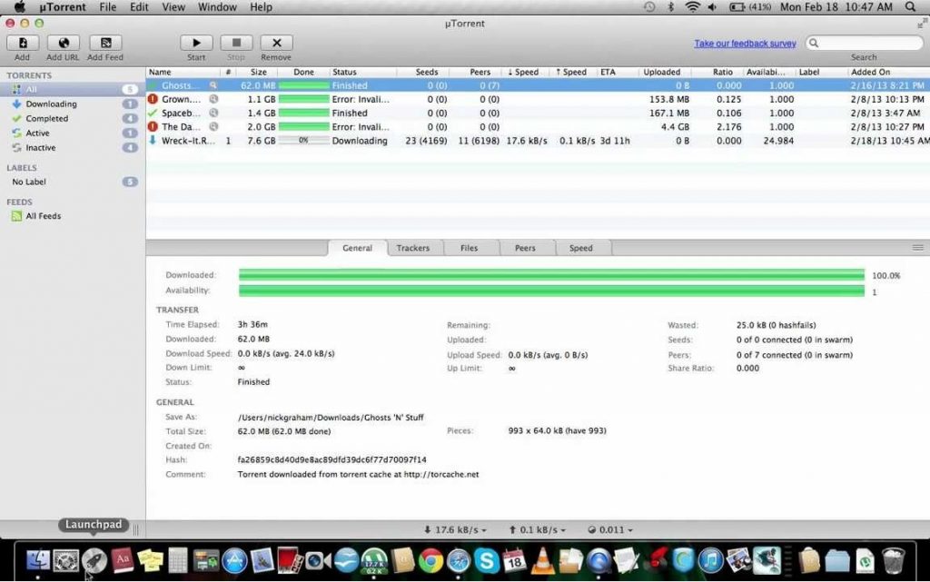 uTorrent for Mac Free Download