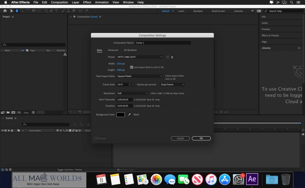 Adobe After Effects 2020 v17 for Mac Free Download 