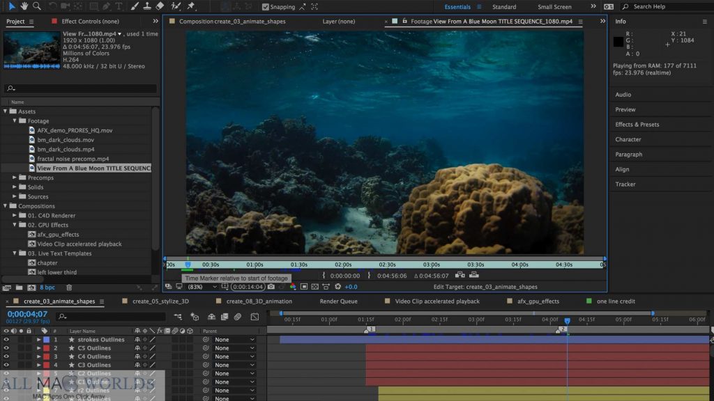 Adobe After Effects CC 2018 15 For macOS Free Download 