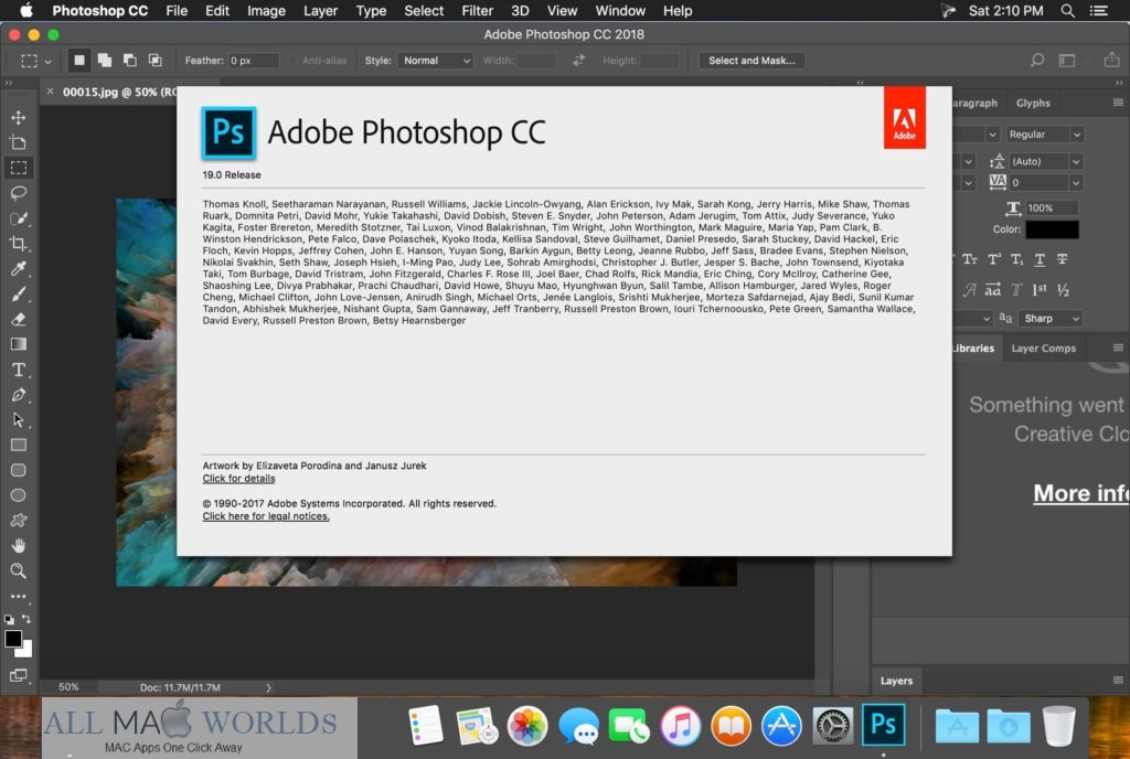 Adobe Photoshop CC 2018 v19 For macOS Free Download 
