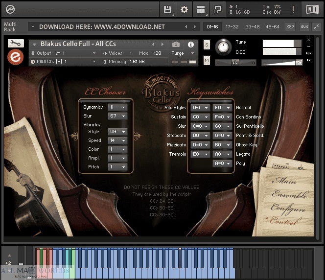 Embertone Blakus Cello KONTAKT Library For Mac Free Download