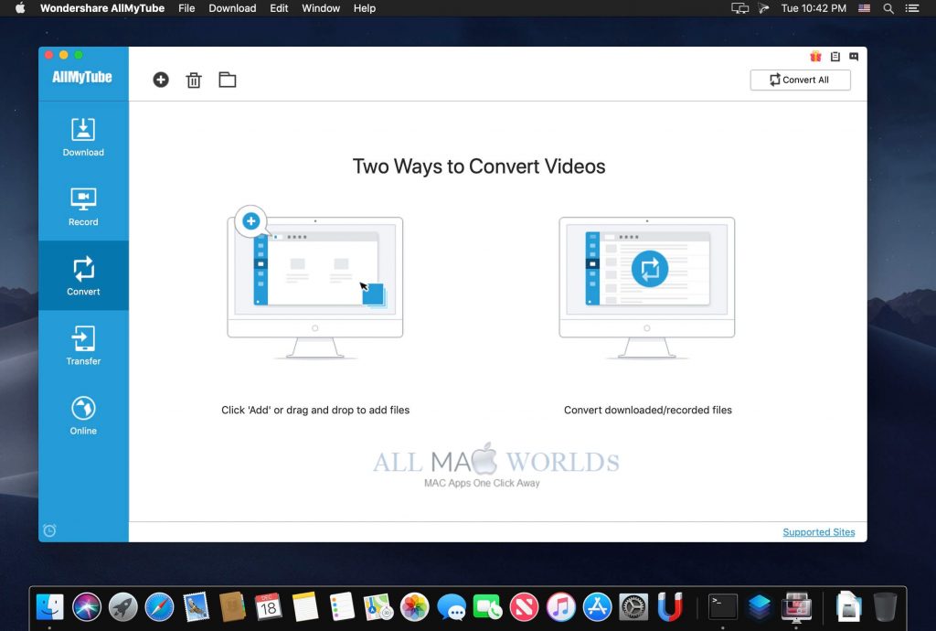 Wondershare AllMyTube 7 For macOS Free Download