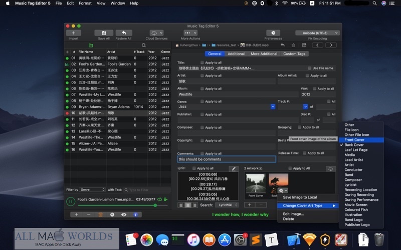 Music Tag Editor Pro 5 for Mac Free Download 