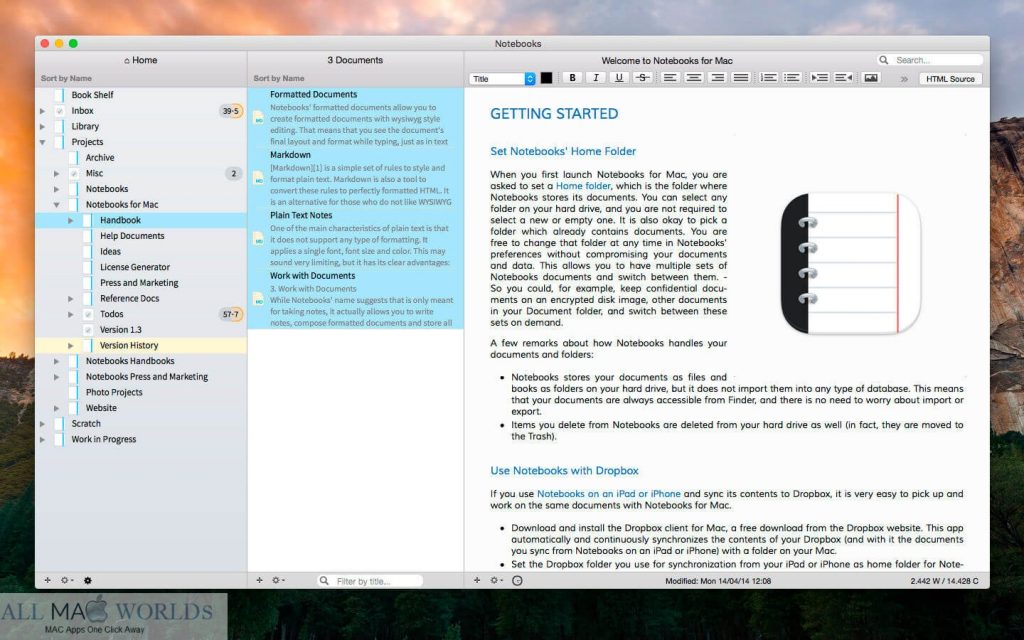 Notebooks 2 for macOS Free Download 