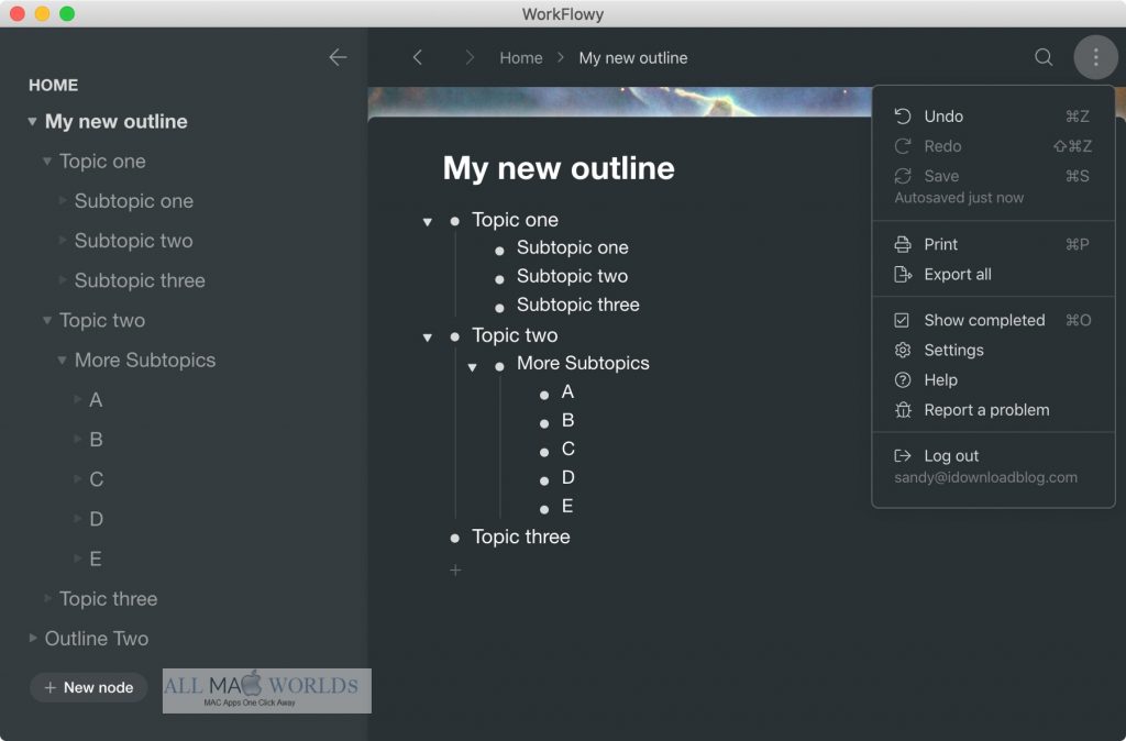Outline 3 for Mac Free Download