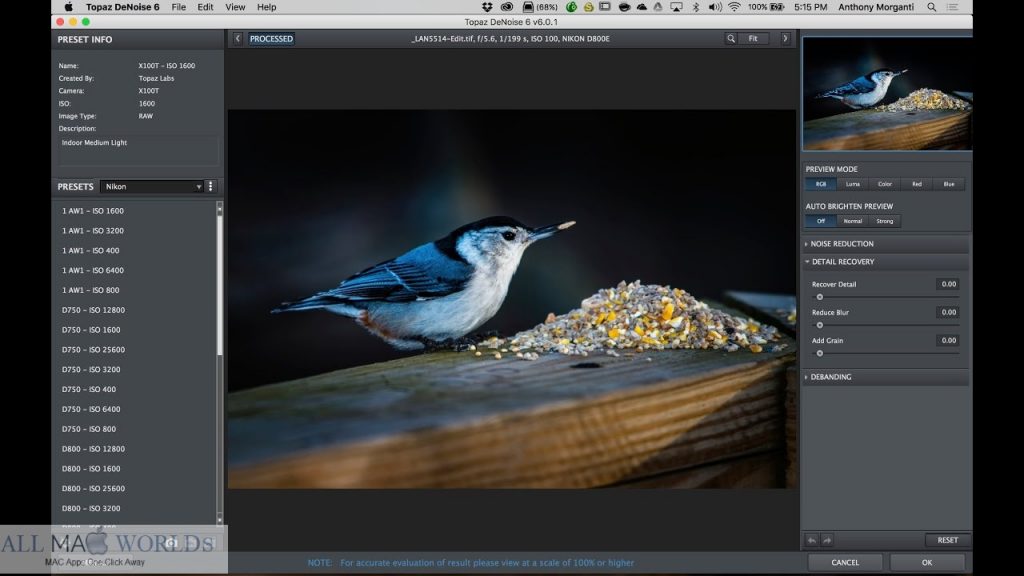Topaz DeNoise 6 for Mac Free Download