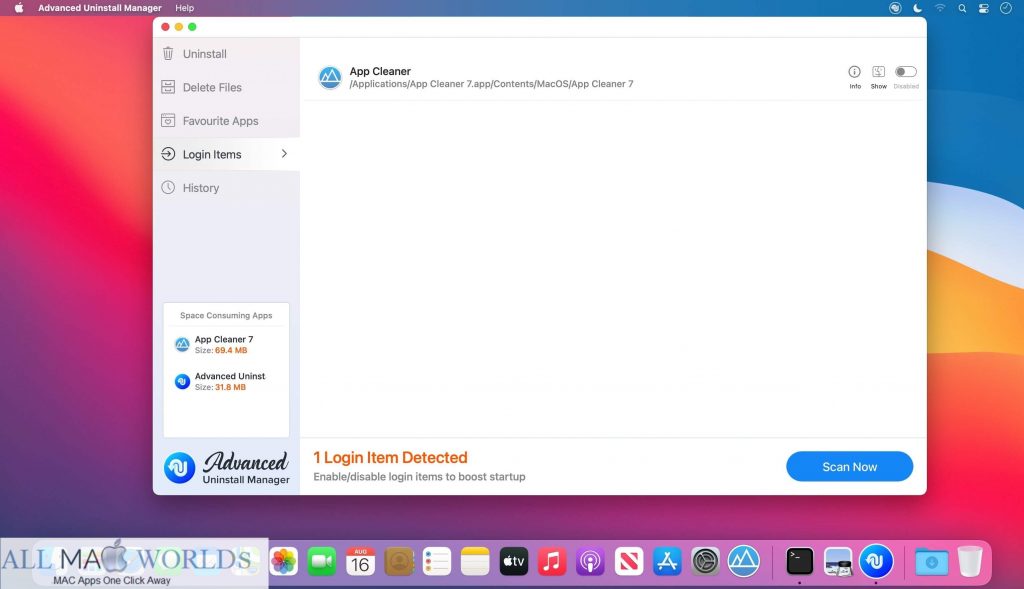 Advanced Uninstall Manager 2 for macOS Free Download