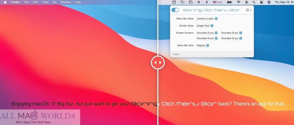 Boring Old Menu Bar 1 for Mac Free Download 