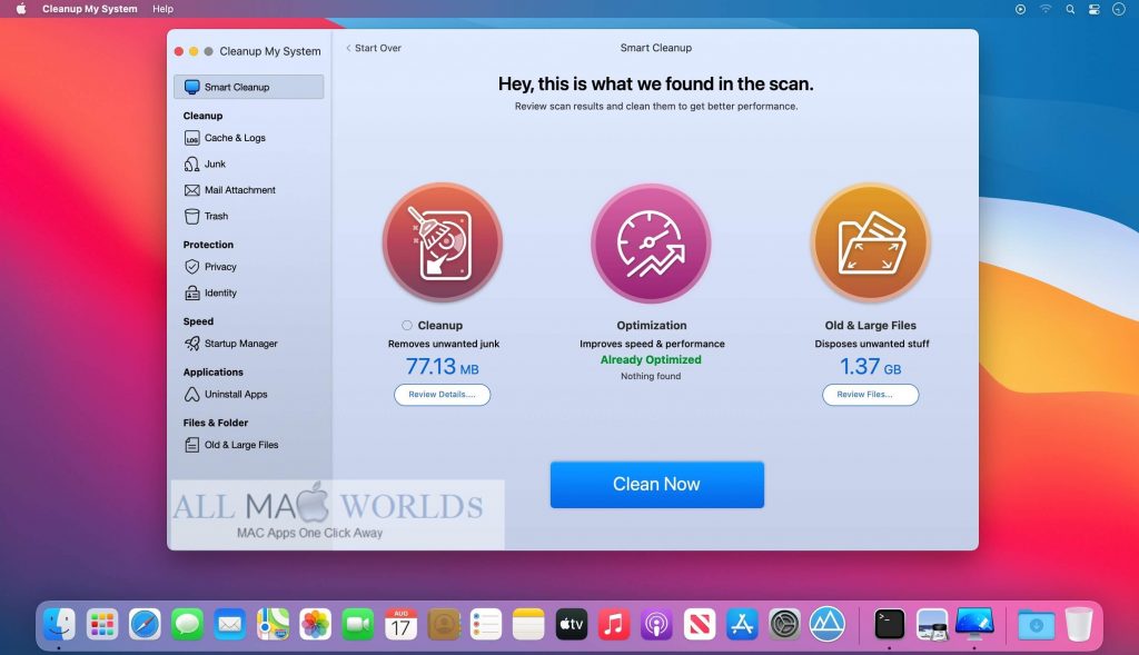Cleanup My System for macOS Free Download 