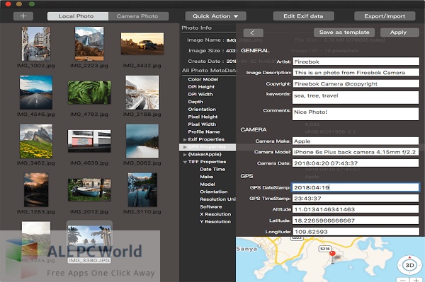 Exif Editor 2 for Free Download 