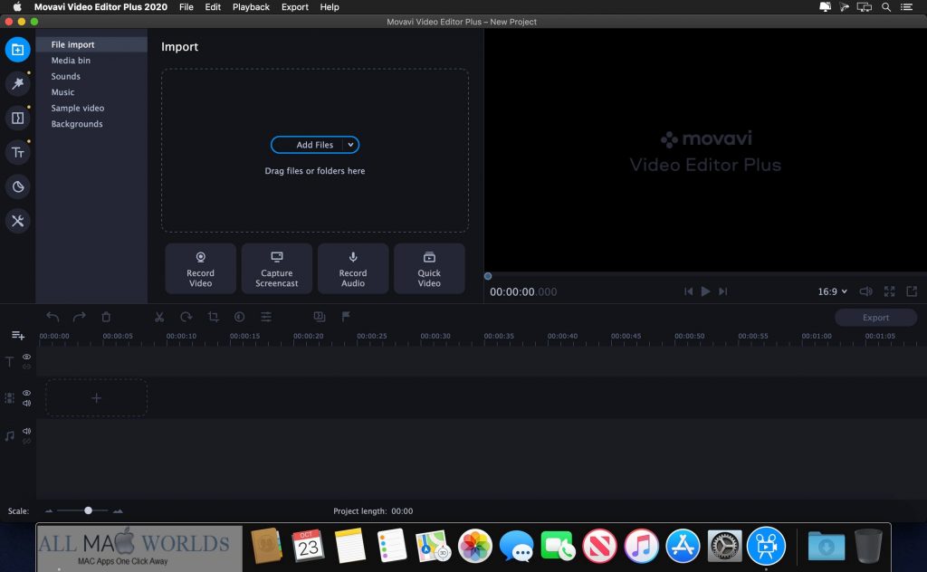 Movavi Video Editor Plus 2021 v21 For Mac Free Download
