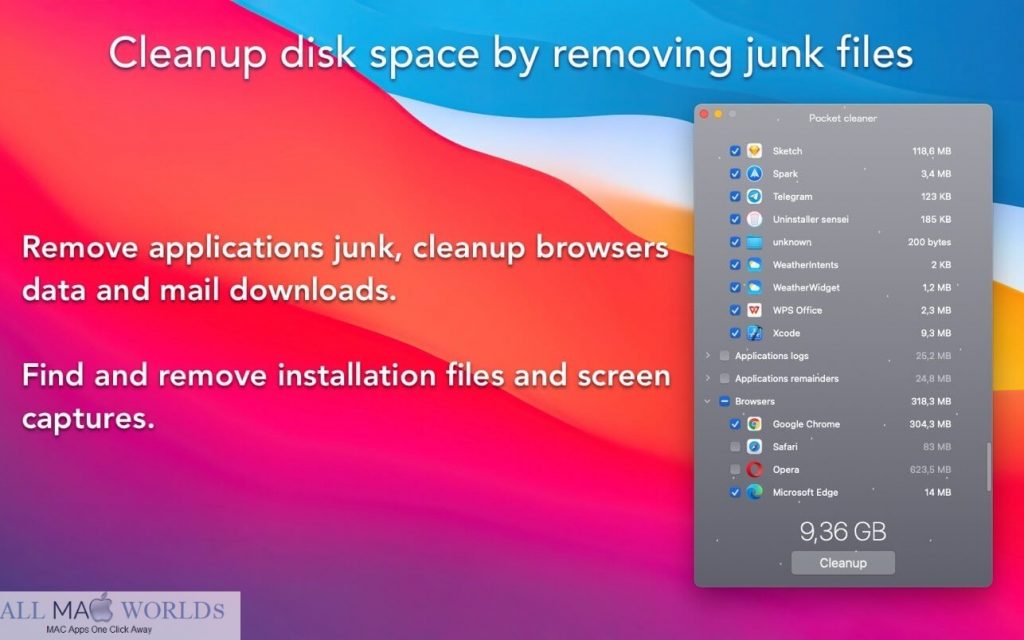 Pocket cleaner Pro for Mac Free Download