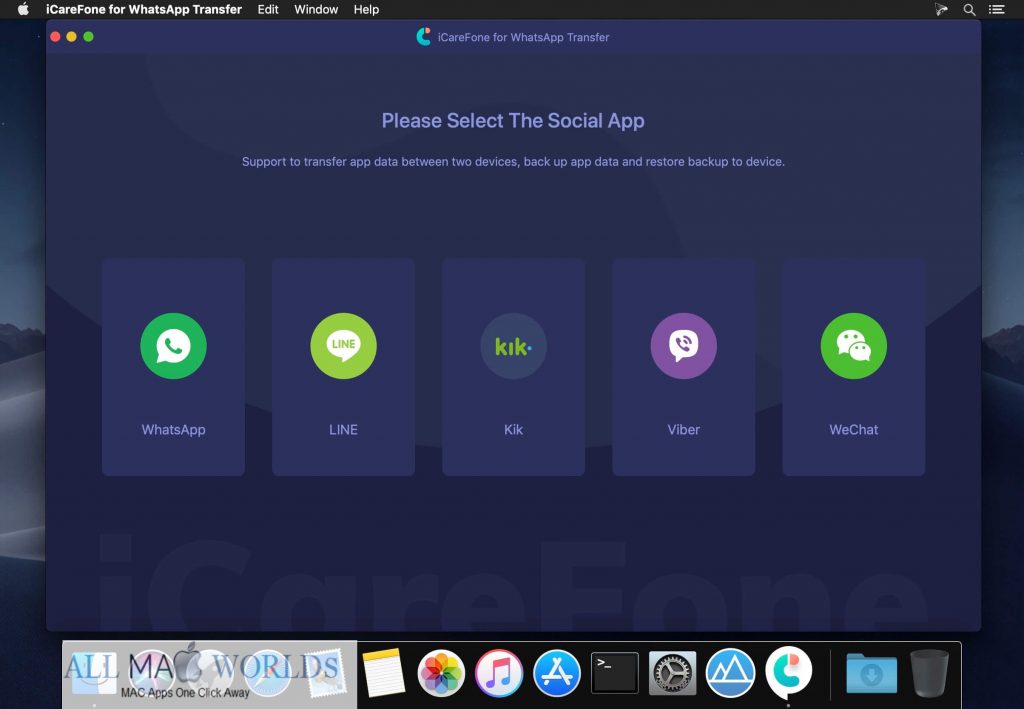 Tenorshare iCareFone for WhatsApp Transfer 2 for Mac Free Download