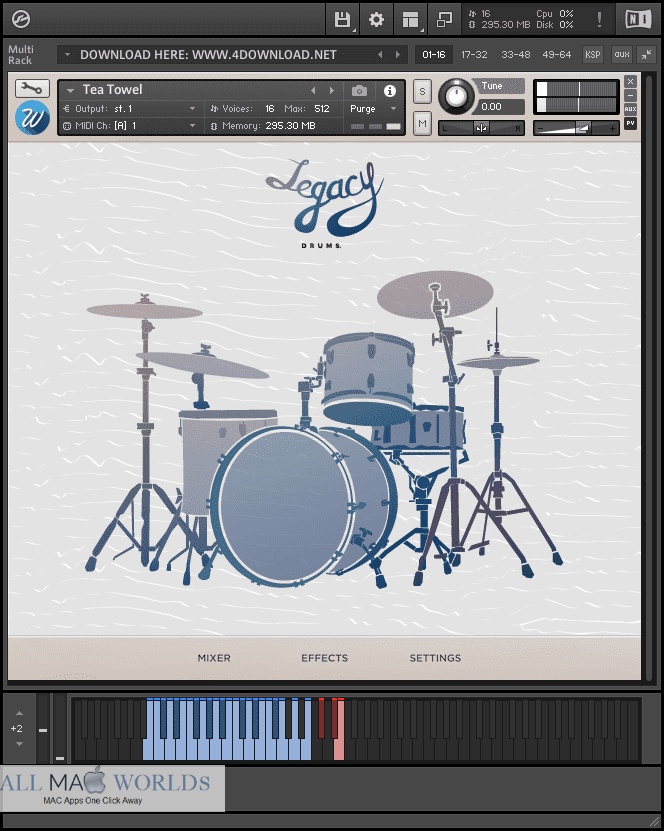 Wavesfactory Legacy Drums KONTAKT Library for Free Download