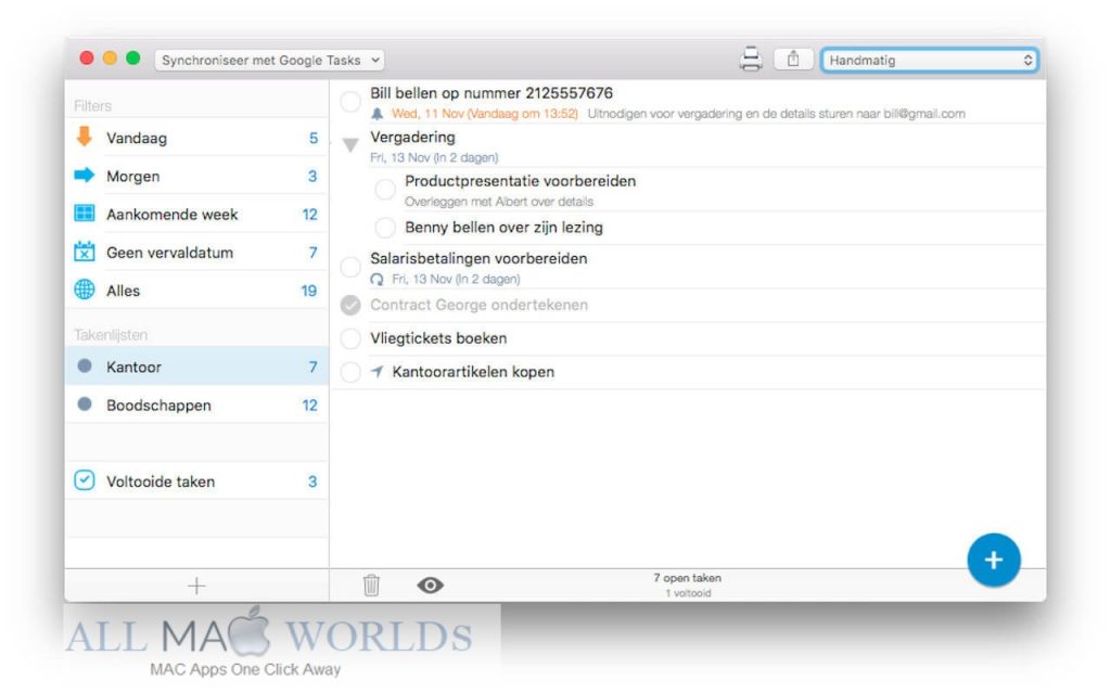 gTasks Pro 1 for macOS Free Download 