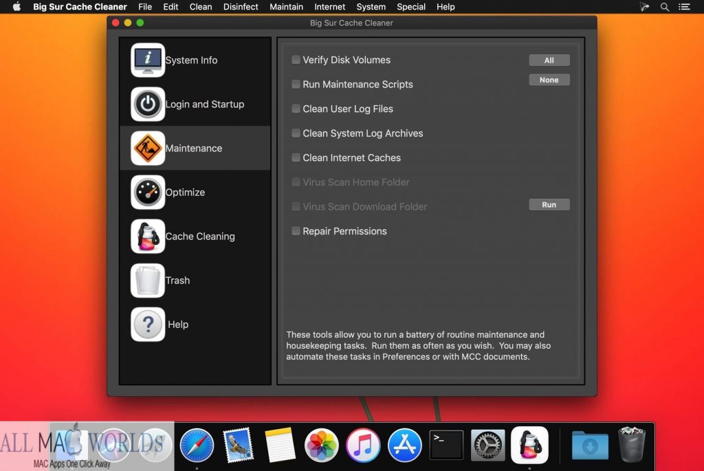Big Sur Cache Cleaner 16 for macOS Free Download