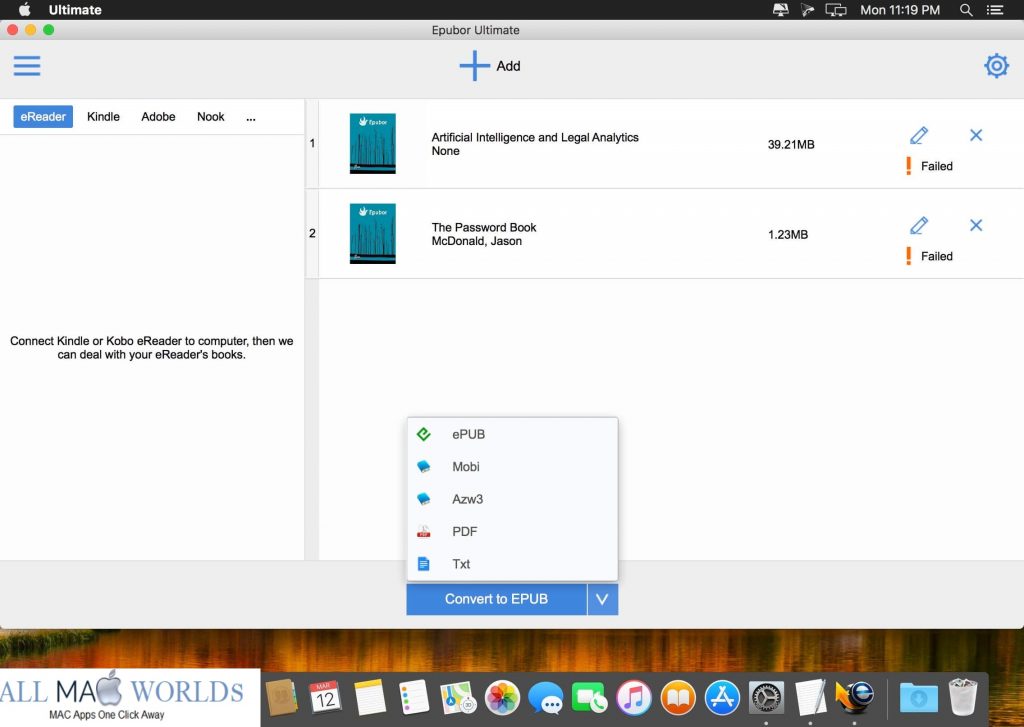Epubor Ultimate Converter 3 for macOS Free Download