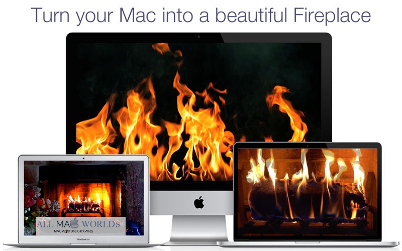 Fireplace Live HD Screensaver 4 Free Download