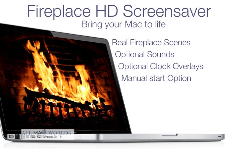 Fireplace Live HD Screensaver 4 for Mac Free Download