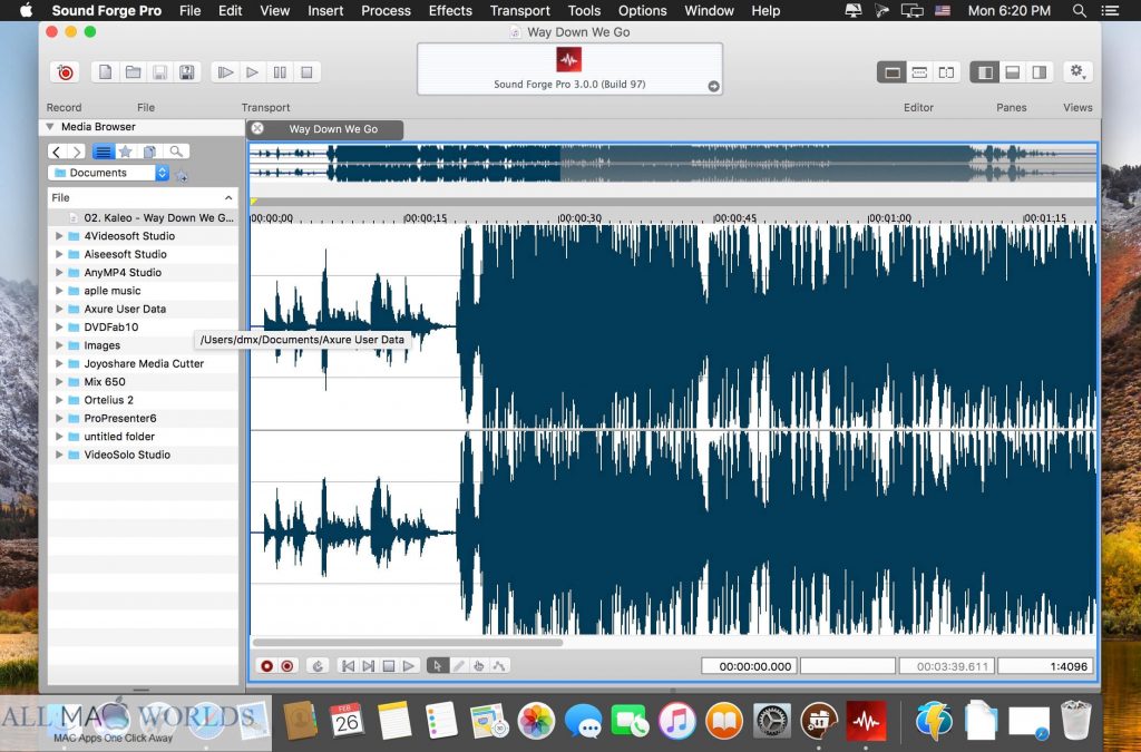 MAGIX SOUND FORGE Pro 2 for Mac Free Download 