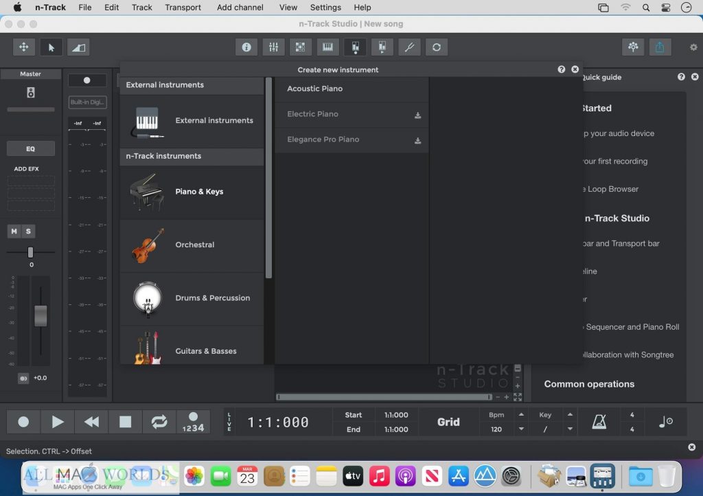n-Track Studio Suite 9 for macOS Free Download 