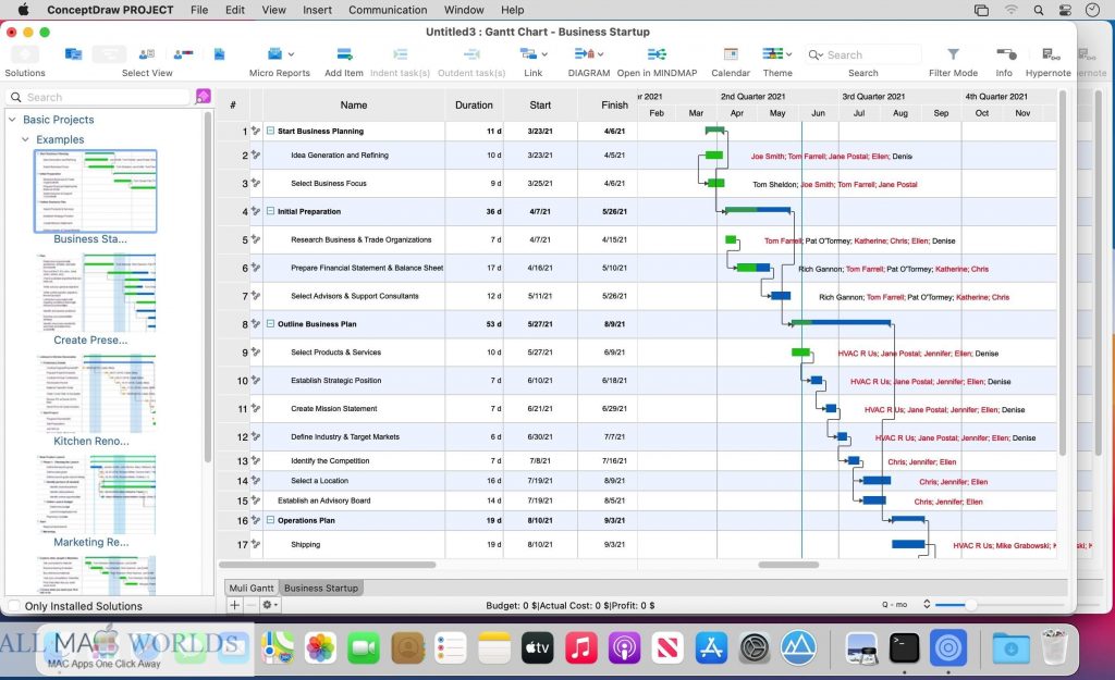 ConceptDraw PROJECT 11 for Mac Free Download 