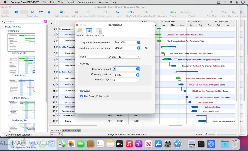 ConceptDraw PROJECT 11 for macOS Free Download 
