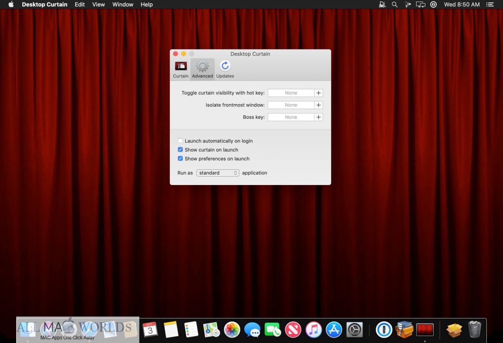 Desktop Curtain 3 for macOS Free Download 