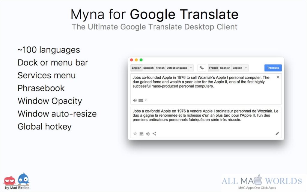 Myna for Google Translate 2 for Free Download 