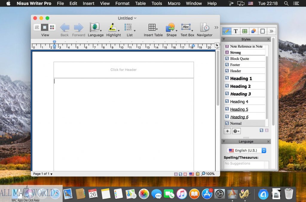Nisus Writer Pro 3 for Mac Free Download 