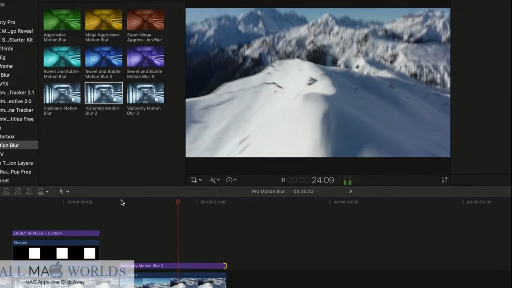 Pro Motion Blur Plugin for Final Cut Pro for Free Download 