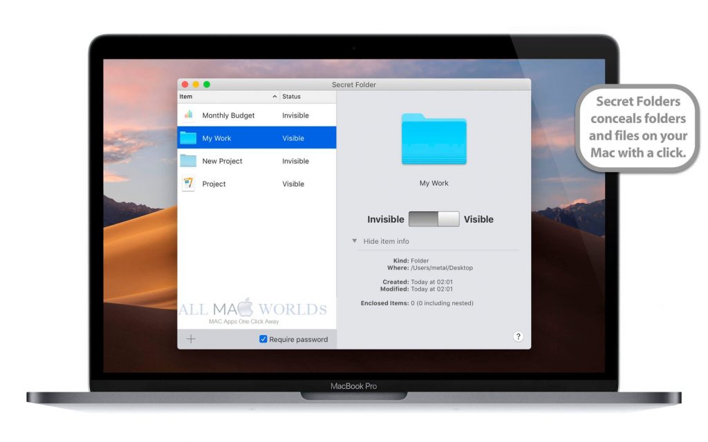 Secret Folder Pro 10 for Mac Free Download 