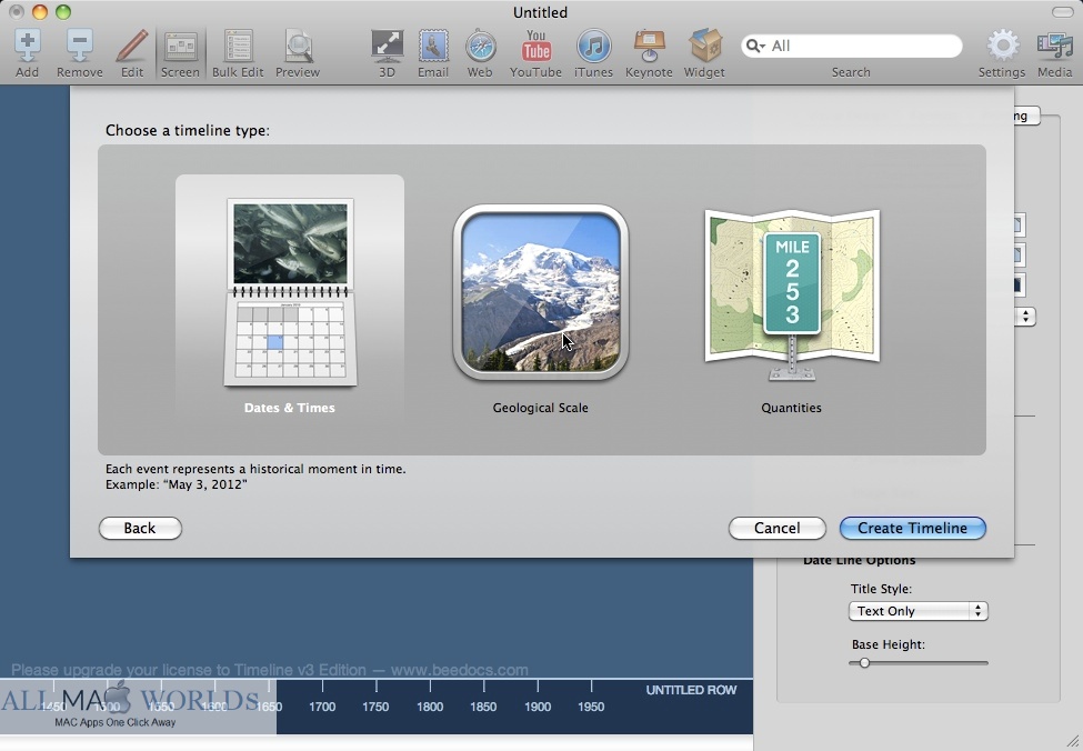 _Timeline 3D 5 for macOS Free Download