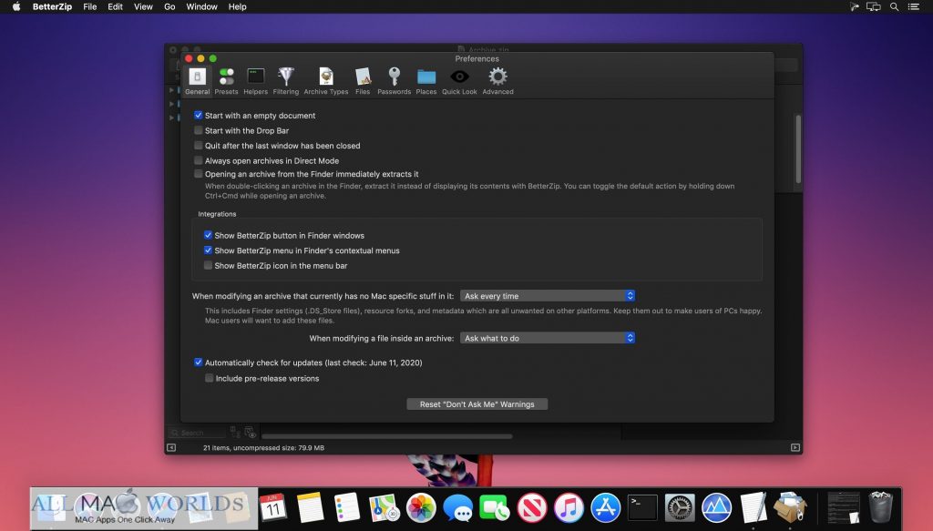 BetterZip 5 for macOS Free Download 