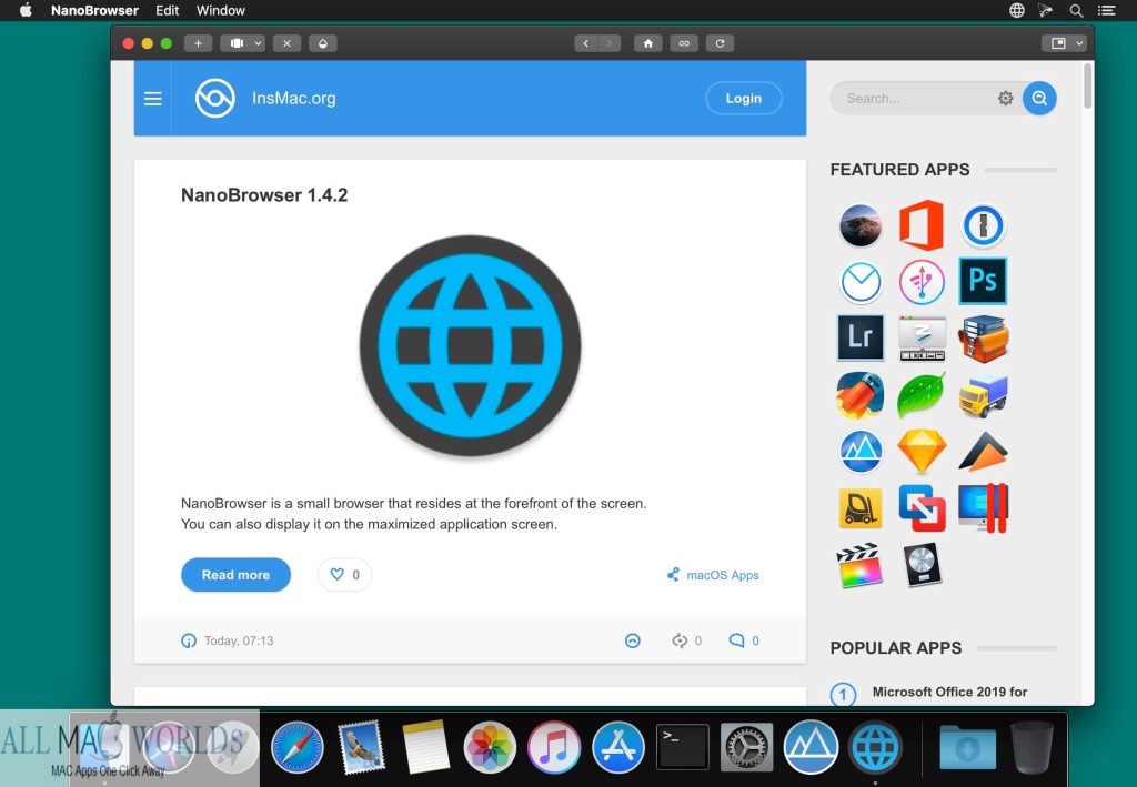 NanoBrowser for macOS Free Download