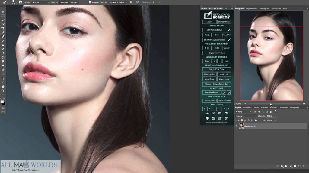 RA Beauty Retouch Panel for Photoshop 2021 for Mac Free Download