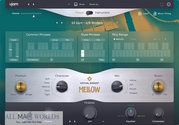 UJAM Virtual Bassist MELLOW 2 for macOS Free Download