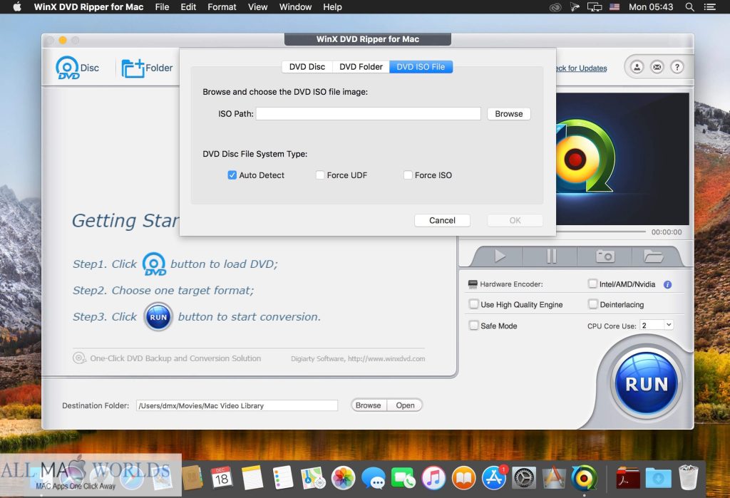 WinX DVD Ripper 6 for macOS Free Download