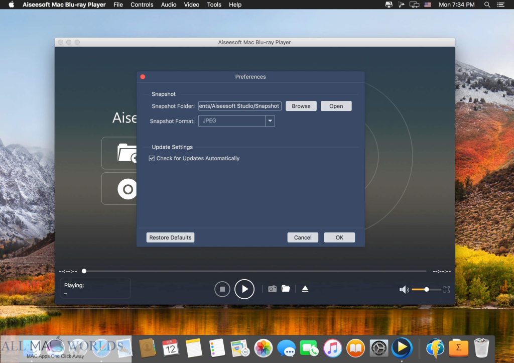 Aiseesoft Mac Blu-ray Player 6 for macOS Free Download