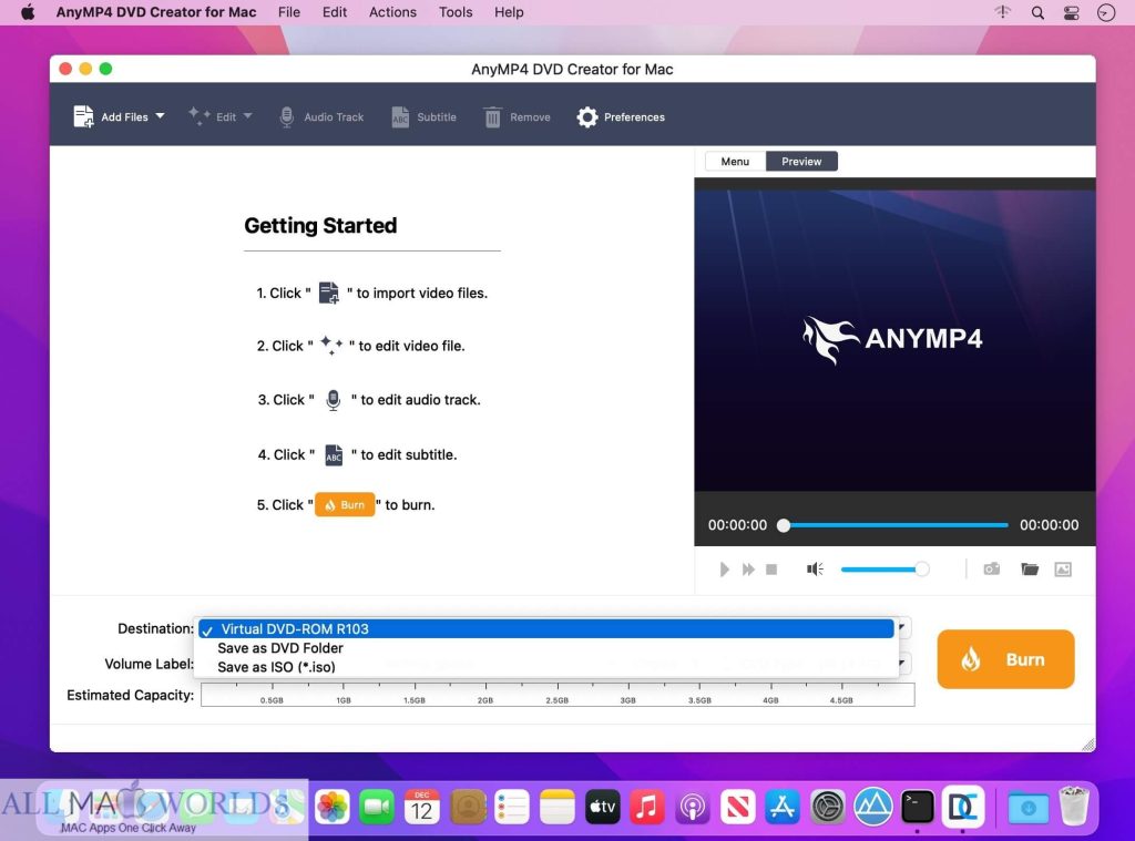 AnyMP4 DVD Creator for Mac 6 for Free Download