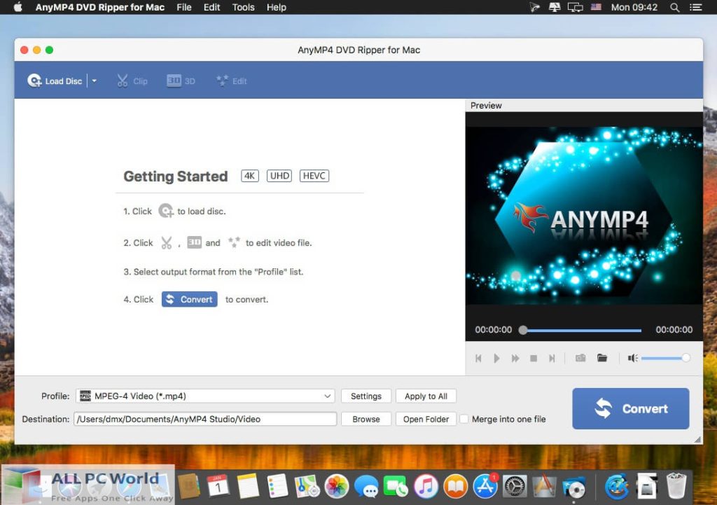 AnyMP4 DVD Ripper for Mac 9 Free Download