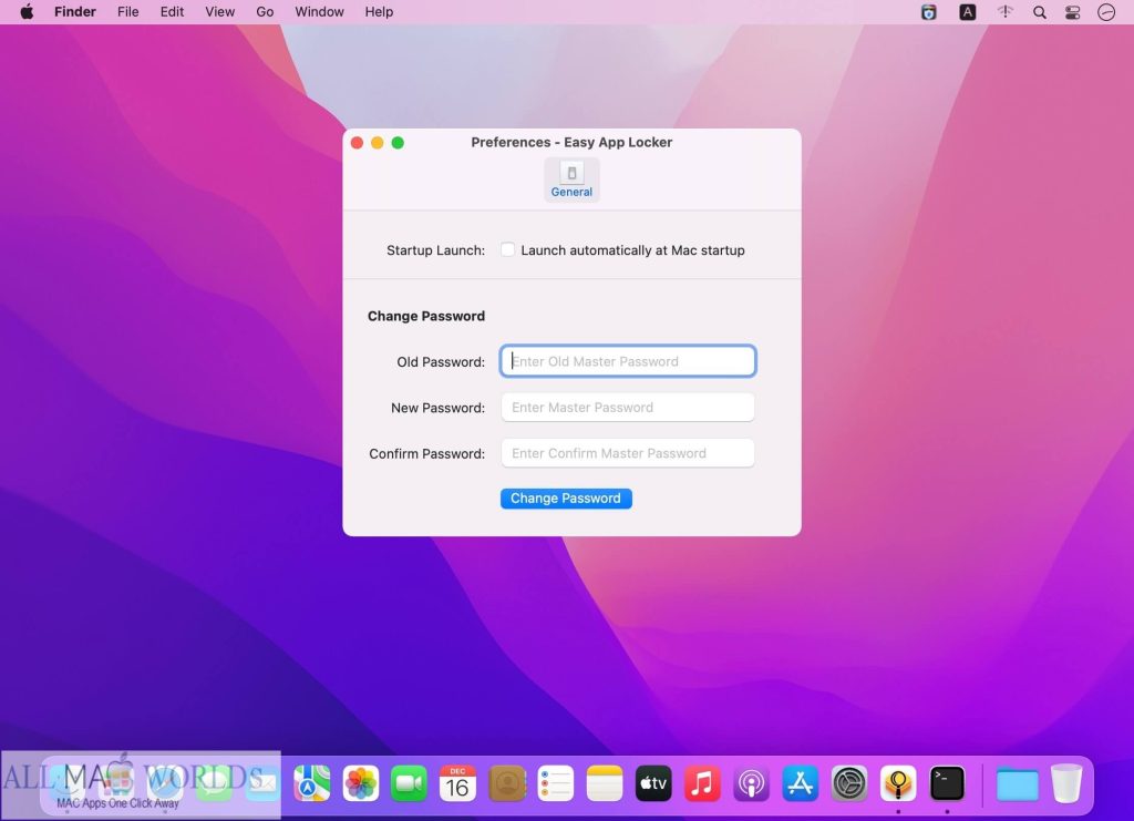 Easy App Locker for macOS Free Download