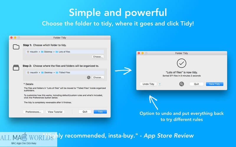 Folder Tidy 2 for macOS Free Download