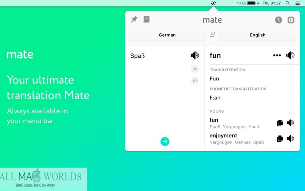 Mate Translate 8 for Mac Free Download