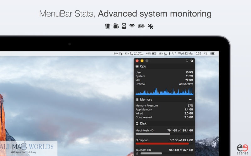 MenuBar Stats 3 for Mac Free Download