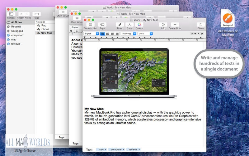 iNotepad Pro 5 for macOS Free Download
